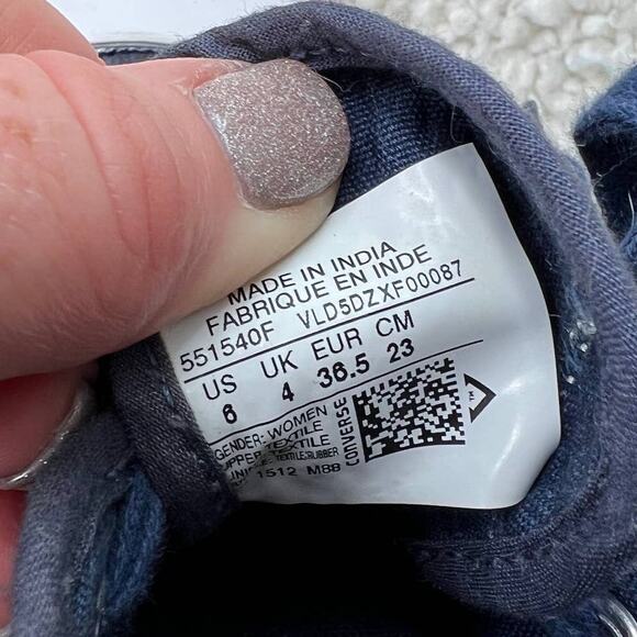 Converse All Star Low Top Dark Blue 6 - Picture 8 of 8